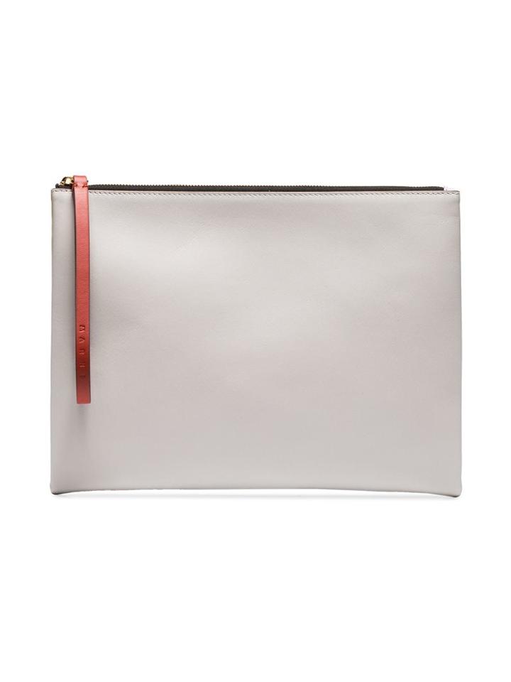 Marni Bi Coloured Leather Pouch - Brown