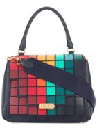 Anya Hindmarch Giant Pixels Small Bathurst Satchel - Blue