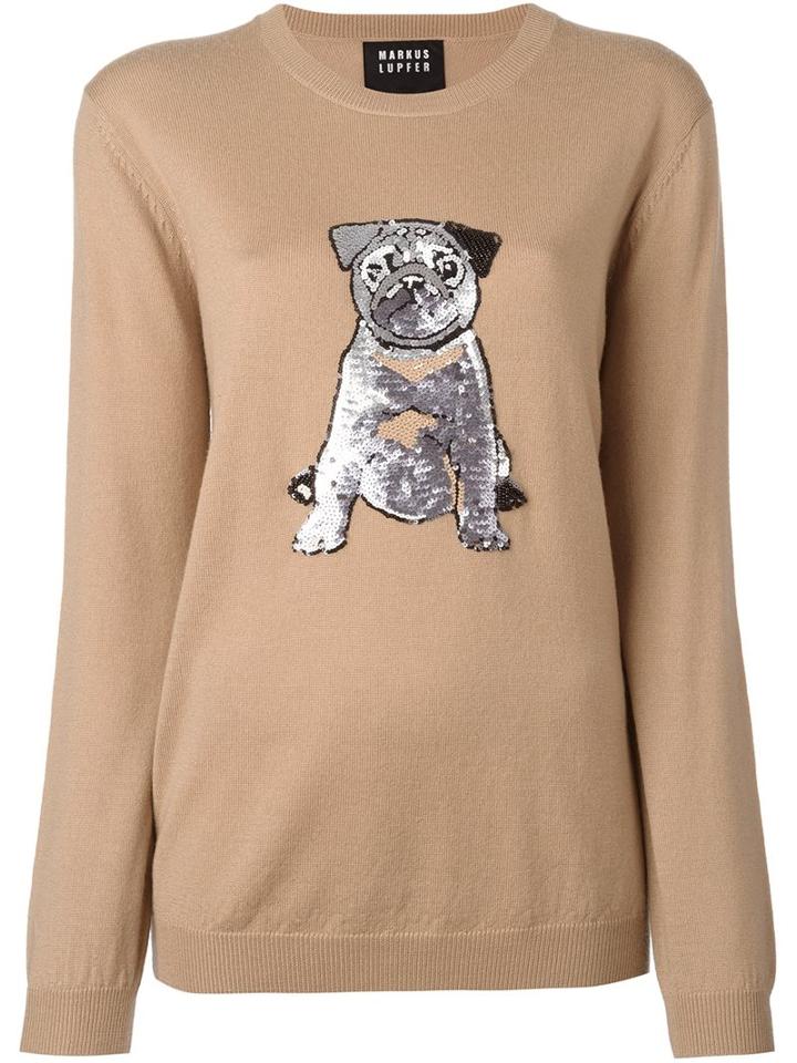 Markus Lupfer 'pug' Jumper, Women's, Size: Small, Nude/neutrals, Merino