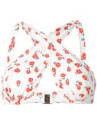 Self-portrait Floral Bikini Top - Neutrals