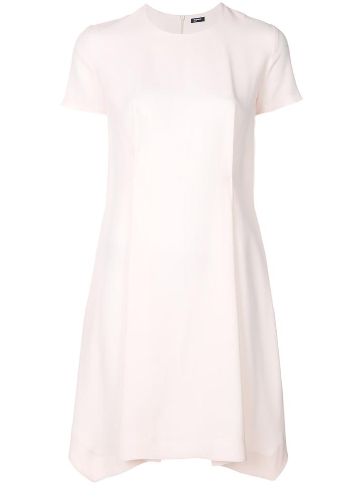 Jil Sander Navy Minimal Dress - Pink & Purple