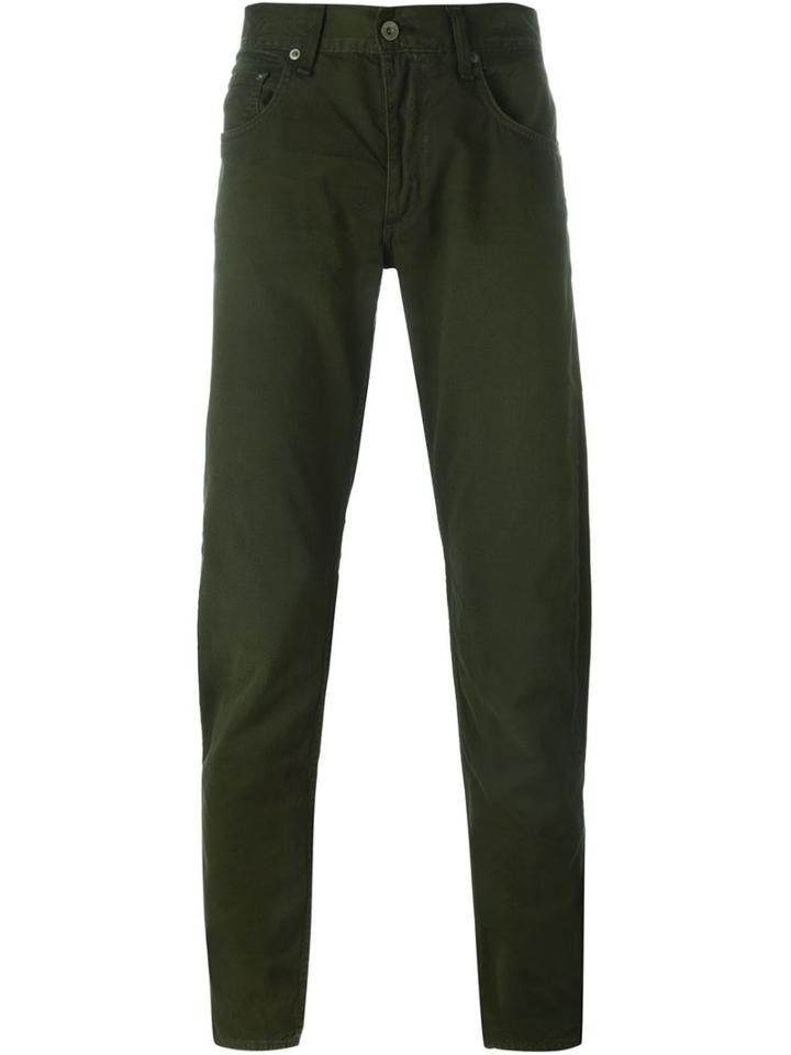 Rag & Bone Slim Fit Jeans, Men's, Size: 34, Green, Cotton
