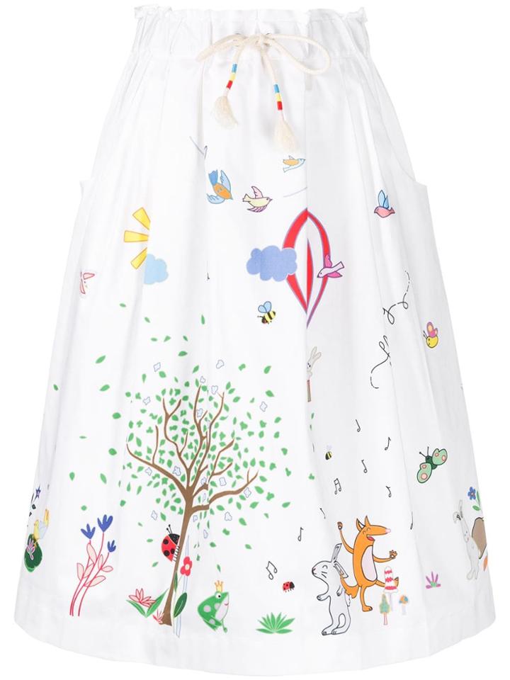 Mira Mikati Fairytale Skirt - White