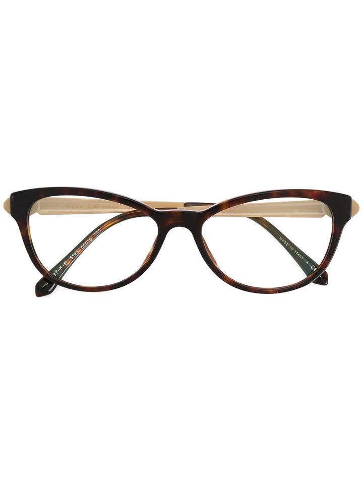 Bulgari - Serpent Detail Glasses - Women - Acetate/metal - 55, Black, Acetate/metal