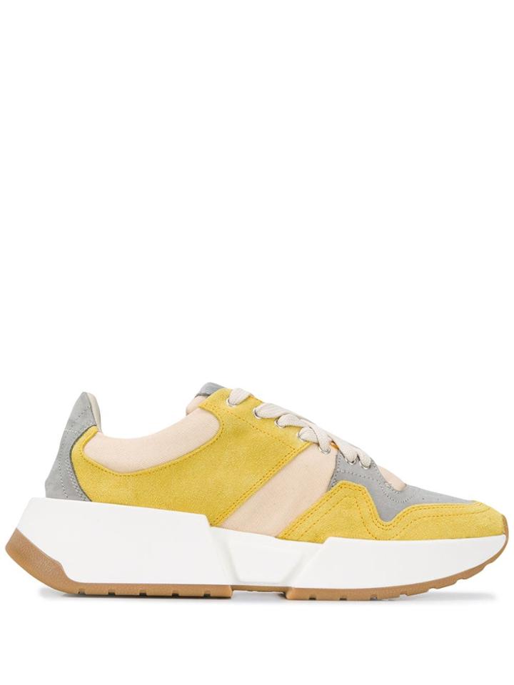Mm6 Maison Margiela Low Top Trainers - Yellow