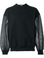 Christopher Shannon Mesh Sleeve Sweatshirt