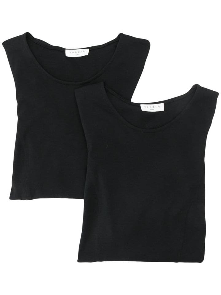 Sandro Paris Slim-fit Jersey - 2 Pack - Black