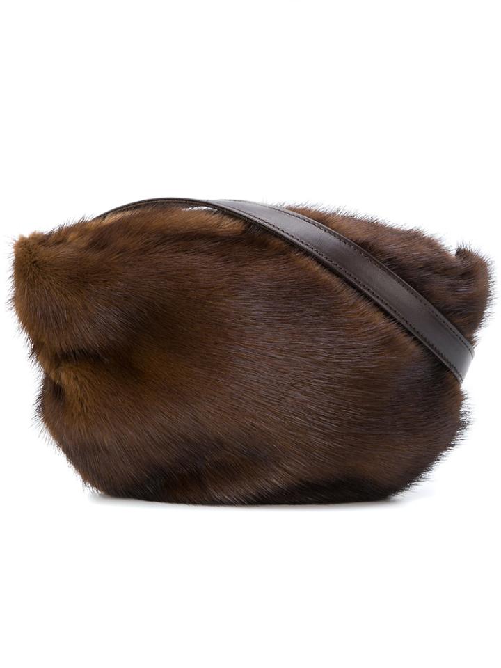Simonetta Ravizza Furrissima Belt Bag - Brown