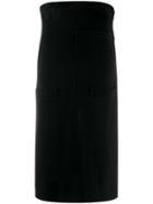 Yves Saint Laurent Pre-owned 1980's Flappy Waist Pencil Skirt - Black