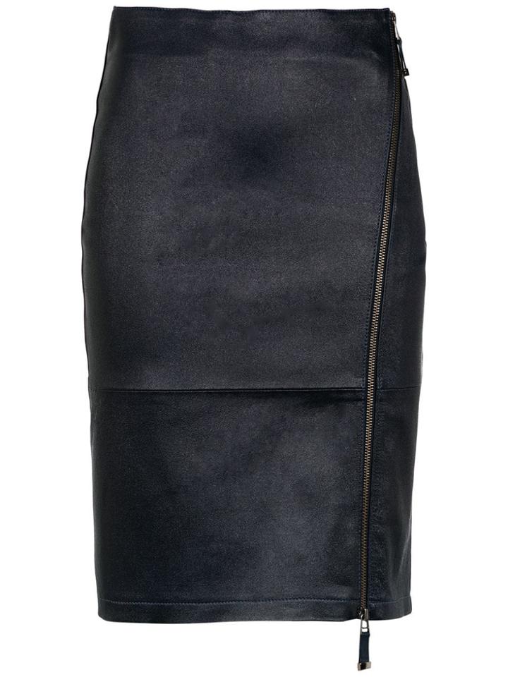 Tufi Duek Zipped Midi Skirt - Blue