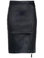 Tufi Duek Zipped Midi Skirt - Blue