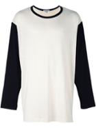 Yohji Yamamoto Poppy Pt L/s T-shirt, Men's, Size: 3, White, Cotton