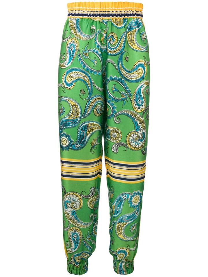Philosophy Di Lorenzo Serafini Paisley Printed Tapered Trousers -