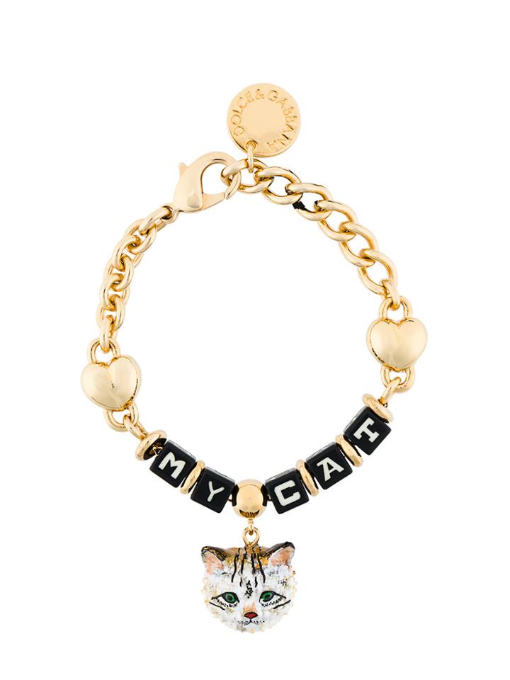 Dolce & Gabbana My Cat Chain Bracelet - Metallic