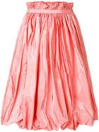 Alexander Mcqueen Taffeta Midi Skirt - Pink