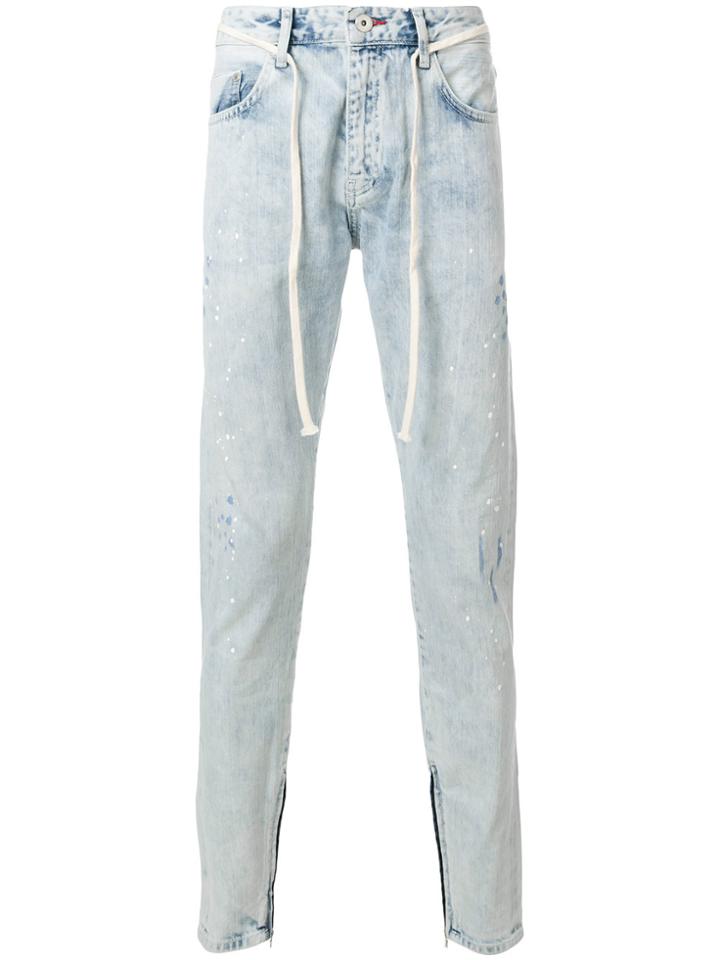 Represent Straight Leg Rope Jeans - Blue