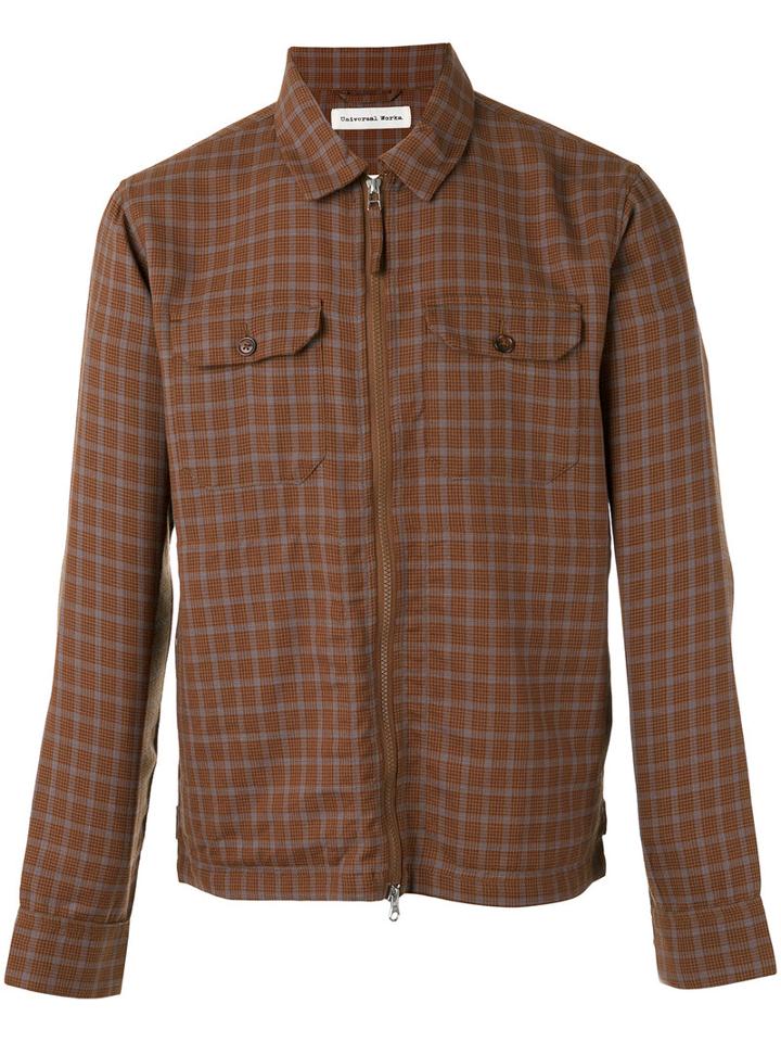 Universal Works Base Jacket, Men's, Size: Large, Brown, Polyester/wool