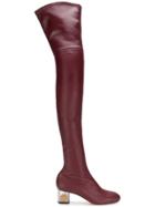 Alexander Mcqueen Knee Boots - Red