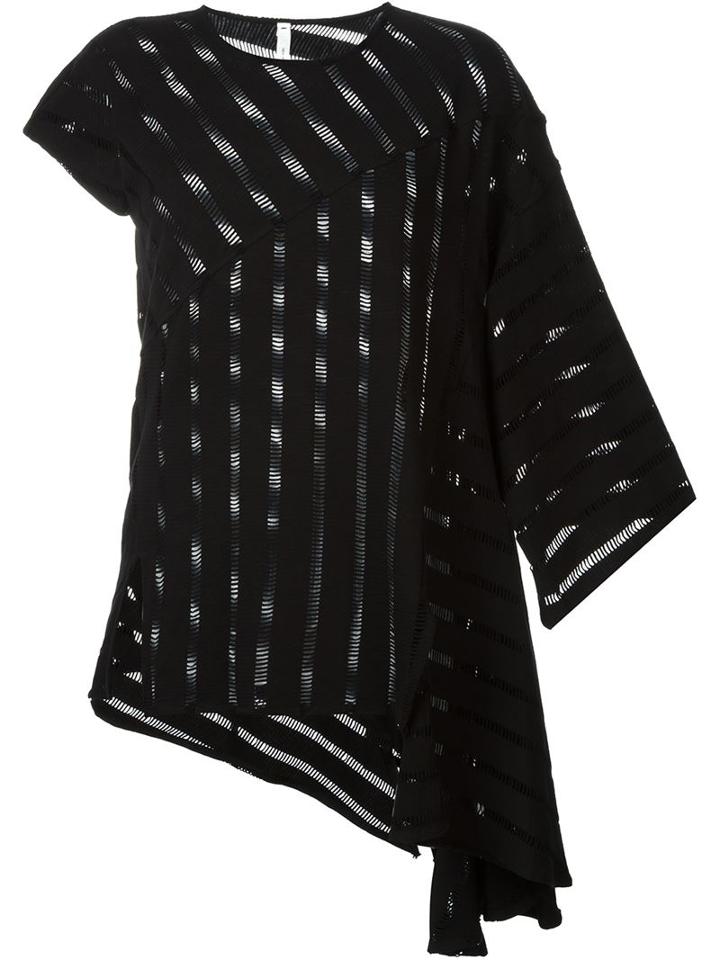 Damir Doma 'tifeo' Asymmetric Blouse, Women's, Size: Xs, Black, Cotton/polyester/spandex/elastane
