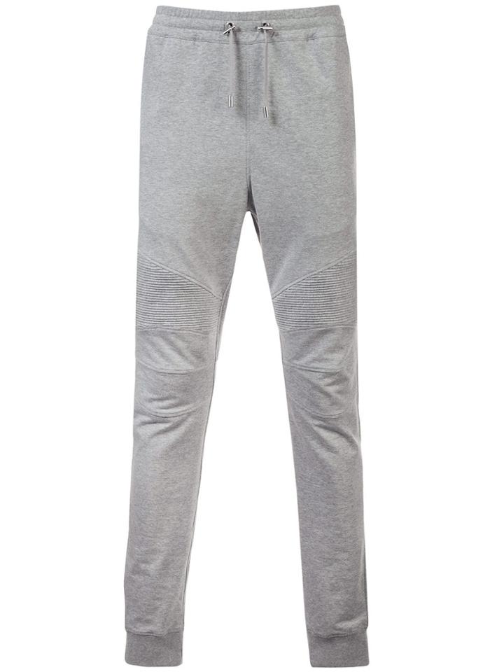 Balmain Drawstring Waist Track Pants - Grey