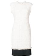 Alexander Mcqueen Soft Tweed Midi Dress - Neutrals