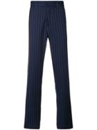 Jw Anderson Pinstripe Trousers - Blue