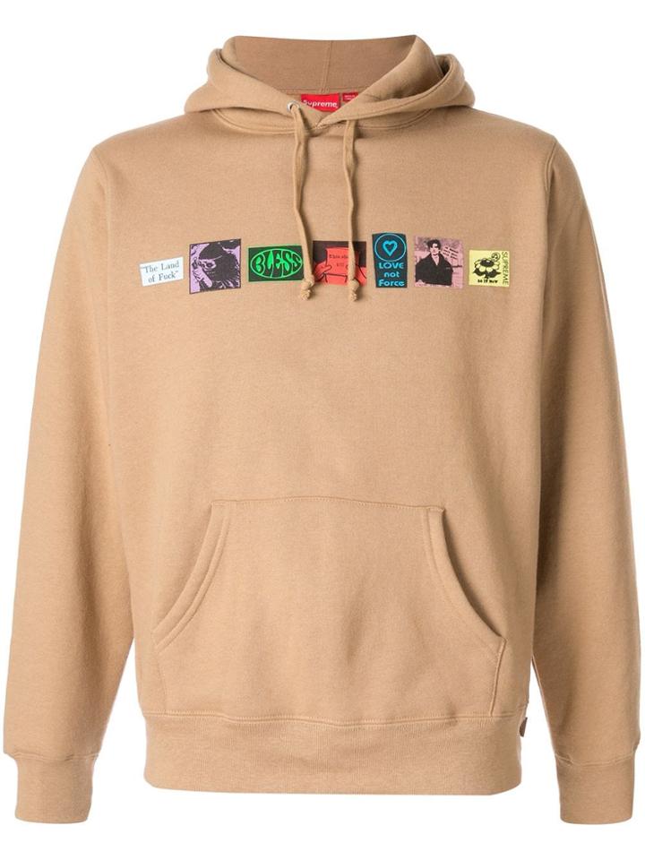 Supreme Digital Print Hoodie - Brown
