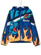 Kenzo Kids Teen Printed Lightweight Jacket - Blue