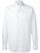 Canali - Plain Shirt - Men - Cotton - S, White, Cotton