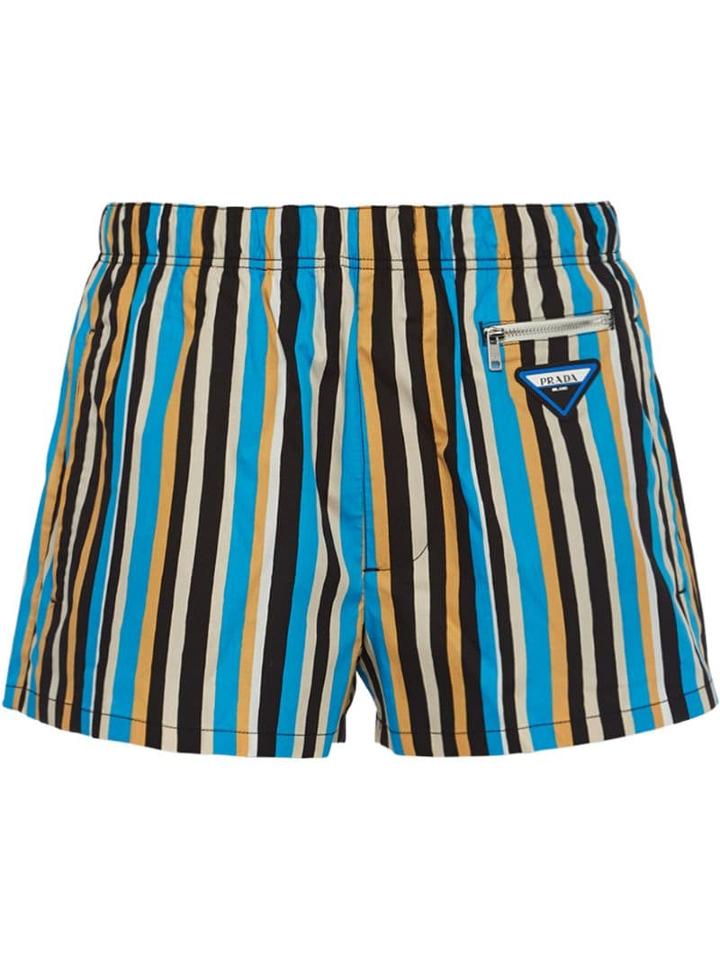 Prada Nylon Swim Trunks - Blue