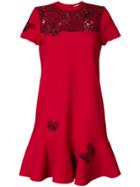 Valentino Butterfly Embroidered Dress