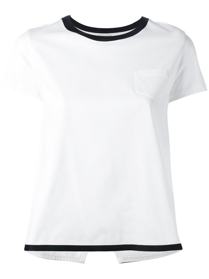 Moncler - Crossover Top - Women - Cotton - S, White, Cotton