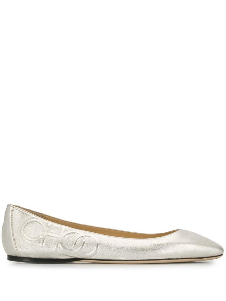 Jimmy Choo Gwenevere Flats - Silver