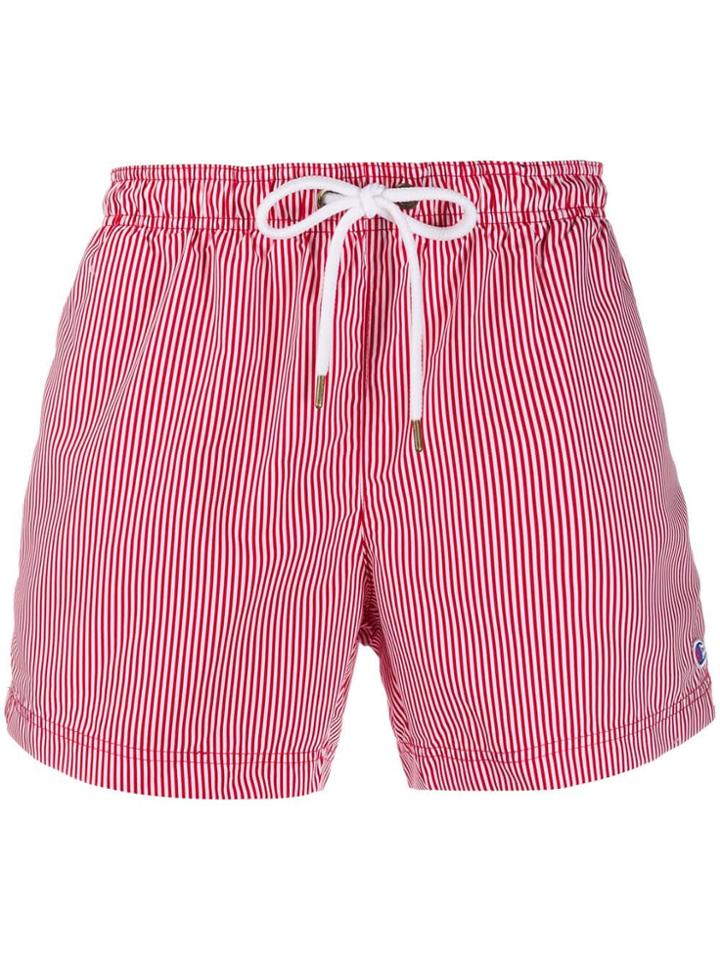 Champion Striped Swim Shorts - Red
