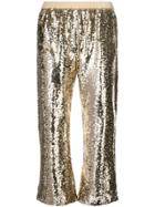 Figue Verushka Sequin Trousers - Gold