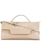 Zanellato - Rectangular Top Handle Tote - Women - Calf Leather - One Size, Women's, Nude/neutrals, Calf Leather