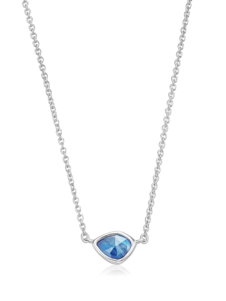 Monica Vinader Siren Mini Nugget Kyanite Necklace - Silver