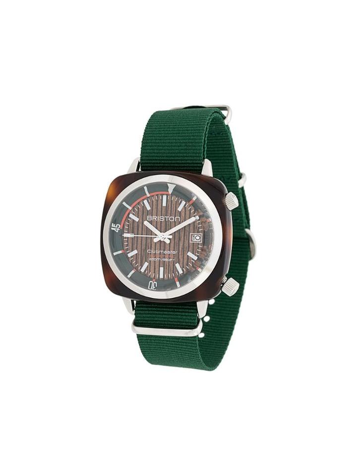 Briston Watches Clubmaster Diver Yachting Acetate Watch - Green
