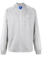 Adidas Originals - Branded Bomber Jacket - Men - Cotton/organic Cotton/polyamide - L, Grey, Cotton/organic Cotton/polyamide