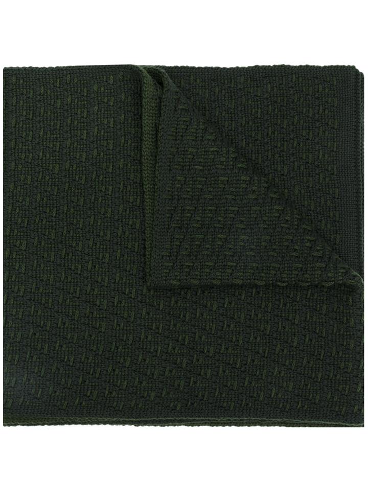 Fendi Signature Knit Scarf - Green