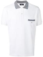 Fay Contrast Collar Polo Shirt, Men's, Size: Xxxl, White, Cotton