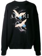Amiri Graphic Print Oversized Sweatshirt - Black