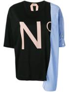 No21 Shirt-layer Logo T-shirt - Black