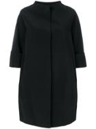 Gianluca Capannolo Funnel Neck Cropped Sleeve Dress - Black