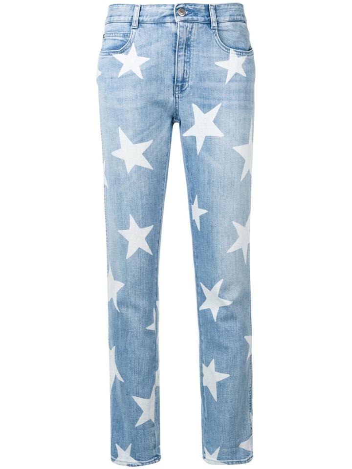 Stella Mccartney Star Print Jeans - Blue