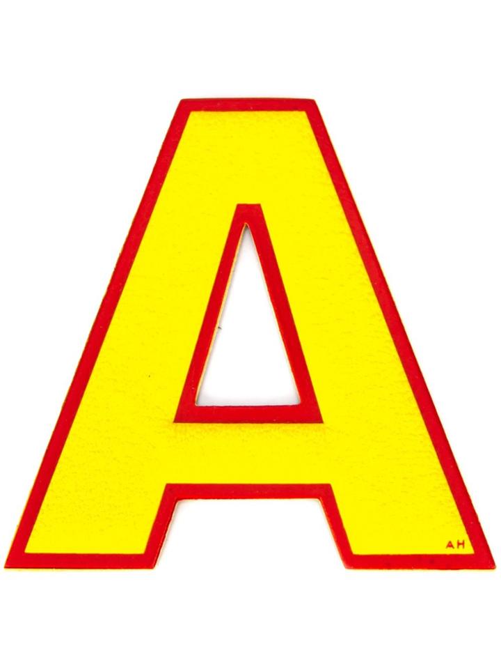 Anya Hindmarch 'a' Sticker - Yellow & Orange