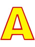 Anya Hindmarch 'a' Sticker - Yellow & Orange