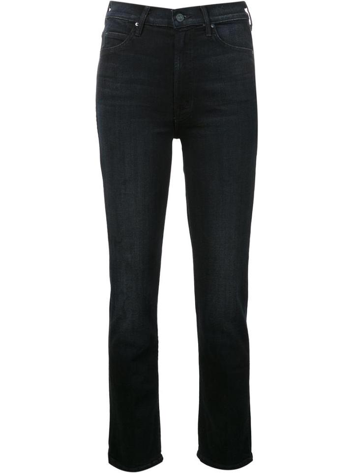 Mother Straight Leg Jeans, Women's, Size: 26, Blue, Cotton/polyester/spandex/elastane