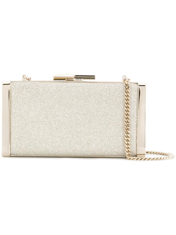 Jimmy Choo J Box Clutch - Metallic