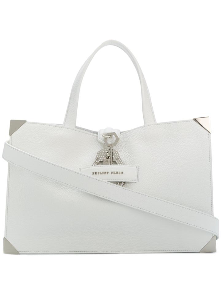 Philipp Plein Handcuff Shoulder Bag - White